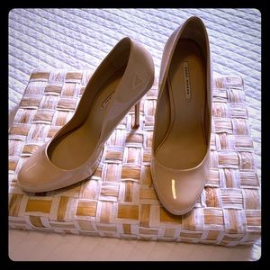 Zara Faux Patent Leather High Heel Court Shoe